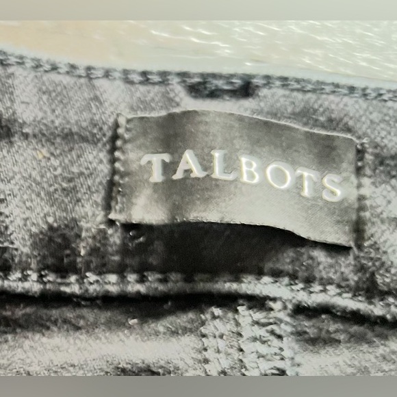 Talbots Women’s Size 6P Black High Waist Straight Leg Jeans Pants Denim Cotton - Picture 7 of 7
